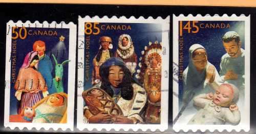 CANADA 2005 "CHRISTMAS" (2ND ISSUE) SET OF 3 VFU. SG 2376-78. CAT 5,50 POUNDS.