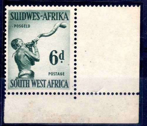 SOUTH WEST AFRICA 1960 6d WMK COAT OF ARMS UMM. MODERN RARITY. SACC 197b. CAT R900 000.
