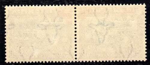 SOUTH WEST AFRICA 1927/30 2/6d GREEN & BROWN VERY FINE VLMM PAIR. SACC 88. CAT R1100. (2017/18)