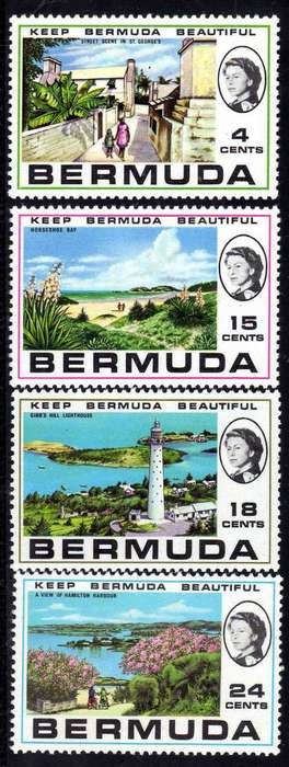 BERMUDA 1971 "KEEP BERMUDA BEAUTIFUL" SET OF 4 UMM. SG 271-74. CAT 3,60 POUNDS.