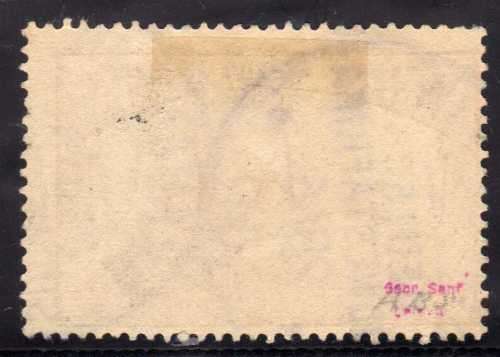 GERMAN SOUTH WEST AFRICA 1901 YACHT ISSUE 3 MARK BLACKISH VIOLET VFU. NO WMK. SACC 24. CAT R1000.