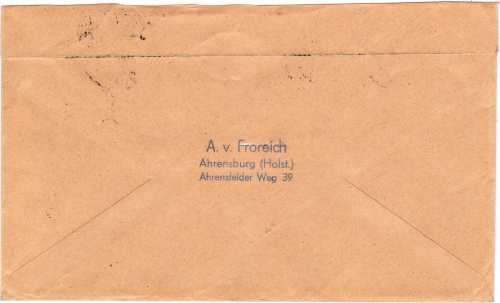 GERMANY 1960 AIR MAIL COVER TO SOUTH AFRICA WITH "BEETHOVEN HALL, BONN" SET & OTHERS TIED TO COVER.
