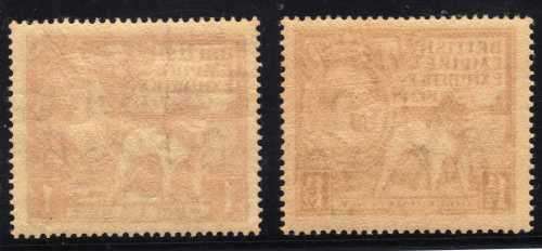 GREAT BRITAIN 1924 "BRITISH EMPIRE EXHIBITION" SET OF 2 UMM. SG 430-31. CAT 50 POUNDS.