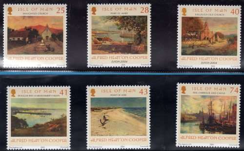 ISLE OF MAN 2004 "ISLE OF MAN WATER COLOURS" SET OF 6 UMM. SG 1178-1183. CAT 8 POUNDS.