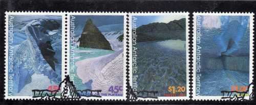 AUSTRALIAN ANTARCTIC TERRITORY 1996 PAINTINGS SET OF 4 VFU. SG 113-116. CAT 7 GBP.