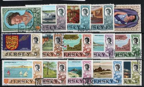 JERSEY 1969 DEFIN SET OF 15 VERY FINE USED. SG 15-29. CAT £27.