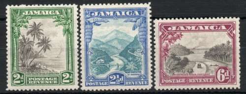 Jamaica 1932 pictorial set of 3 mounted mint. SG 111-113. Cat £70. (2018)