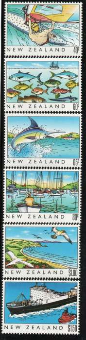 New Zealand 1989 NZ Heritage (3rd issue) The Sea set of 6 unmounted mint. SG 1524-29. Cat £6 (2013)