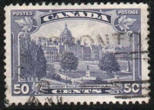 Canada 1935 Definitive 50c violet very fine used. SG 350. Cat £8 (2018)