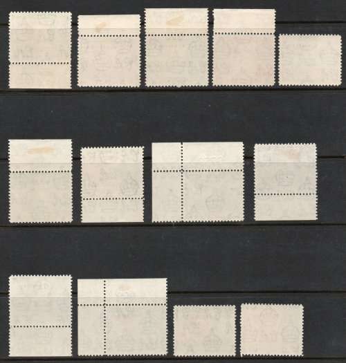 Gambia 1938 KGVI definitive part set of 13 lightly mounted mint. SG 150-159. Cat £106,65 (2018)