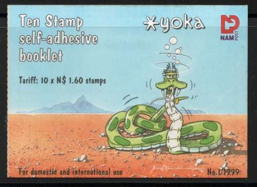 Namibia 1999 `Yoka Snake` Booklet unmounted mint. SACC 294a. Cat R65 (2019-20)
