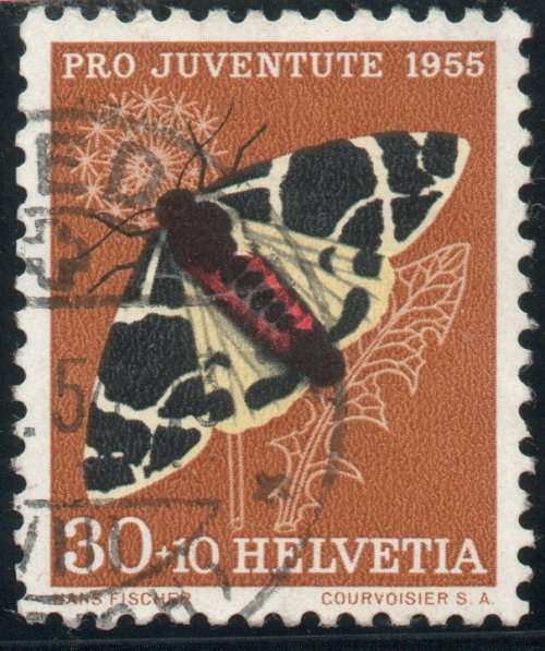Switzerland 1955 Pro Juventute 30c + 10c very fine used. SG J160. Cat £7,25 (2013)