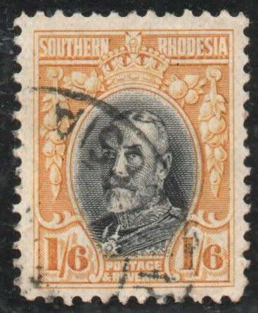 Southern Rhodesia 1931 Field Marshall Definitive 1/6d perf 12 vfu. SACC 26. Cat R450 (2023-25)