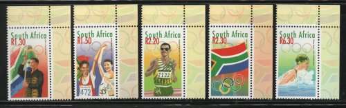 South Africa 2000 Olympic Games set of 5 unmounted mint. SACC 1280-1284. Cat R106(2023-25)