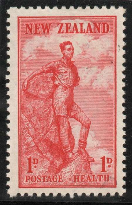 New Zealand 1937 Health Stamp 1d + 1d lightly mounted mint. SG 602. Cat £3,75 (2022)
