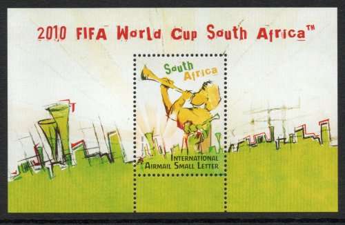 South Africa 2009 `2010 FIFA World Cup SA` mini sheet unmounted mint. SACC 1956. Cat R70 (2023-25)