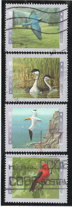 Canada 1997 & 2003 Birds sets of 4 very fine used.  SG 1717-20 & 2195-98. Cat £9 (2013)