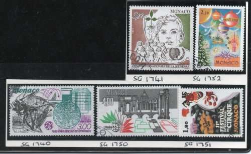 Monaco 1985 selection very fine used. Cat £6,20 (2013)