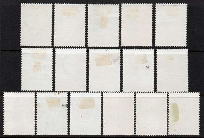 SWAZILAND 1962 DEFINITIVE SET OF 16 MOUNTED MINT. SACC 89-104. CAT R1543.