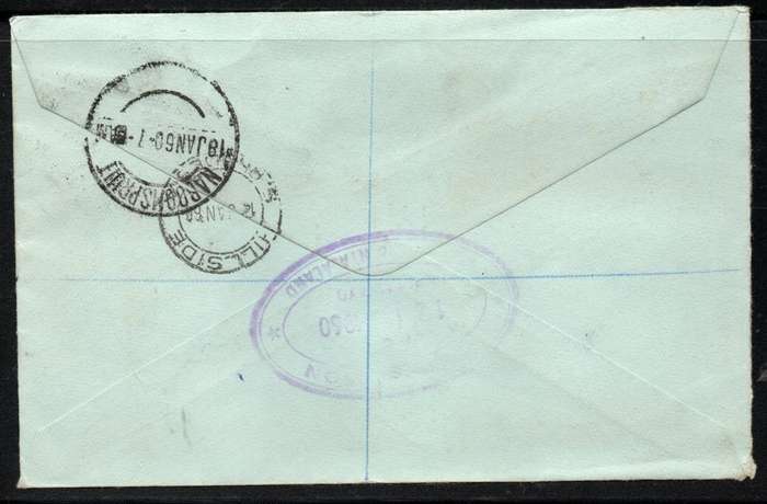 Rhodesia & Nyasaland 1959-62 QEII 1/3d on registered cover Hillside Southern Rhodesia - Naboomspruit