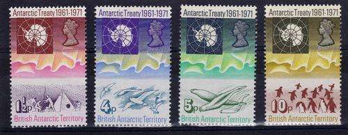 BRITISH ANTARTIC 1971 SET UNMOUNTED MINT. SG 38-41