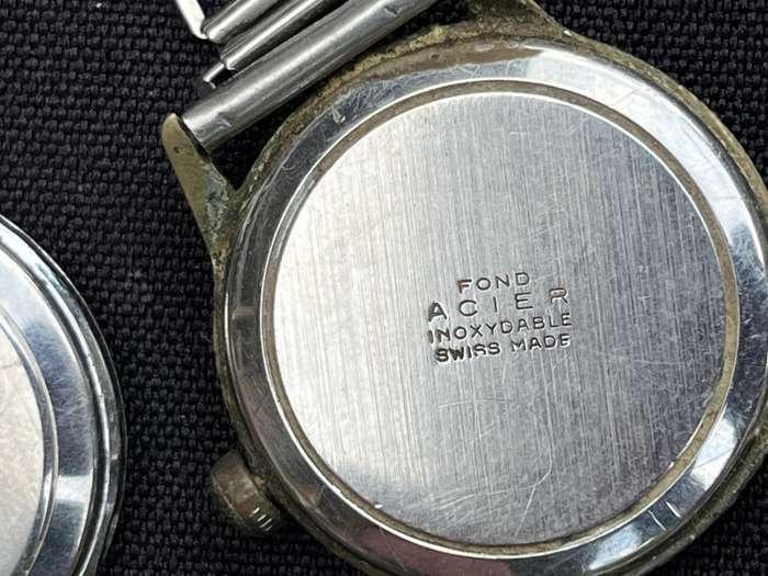 Vintage watches and clock. LANC & CYMA AMIC. NOT WORKING. For spares or repair.