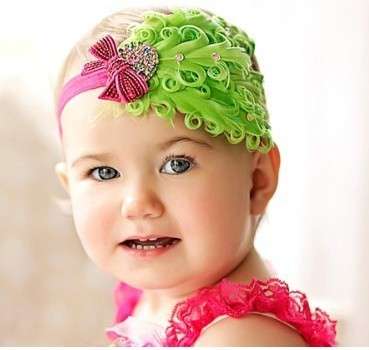 Bow peacock feather headband