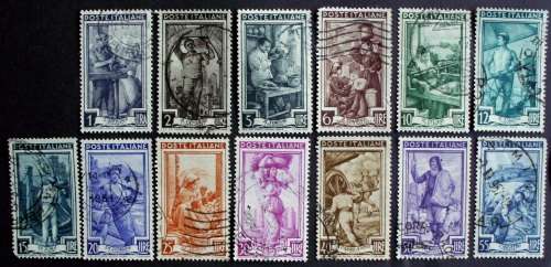 Stamp Italy 1950 `ITALIA AL LAVORO` (ITALY AT WORK) used