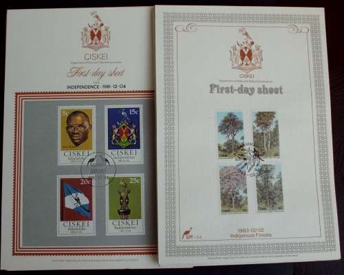 Stamp Bophuthatswana First Day Sheets 1980s x 26
