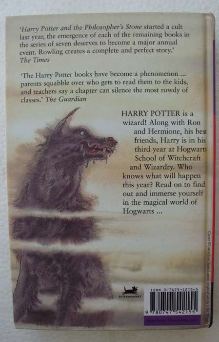 Book - Harry Potter and the Prisoner of Azkhaban - J.K.Rowling - 1999 1st ed