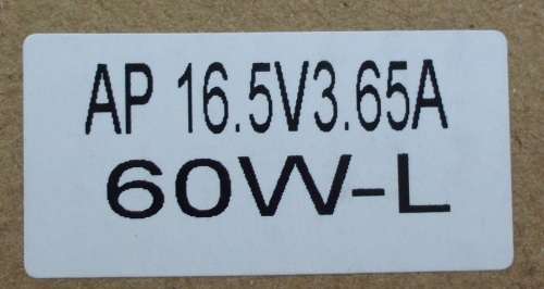 Apple Laptop charger 16,5V 3,65A  L shape
