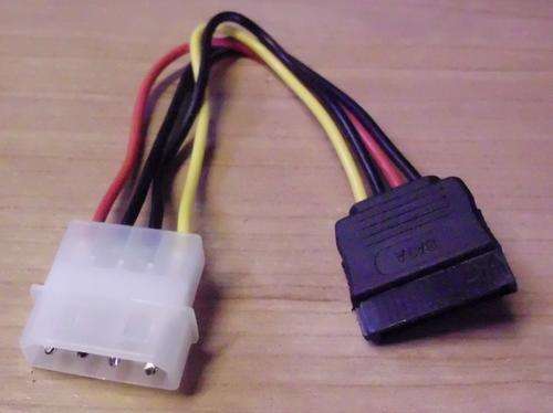 Cable internal PC power to Sata adapter.