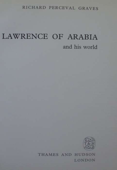 Book - Lawrence Of Arabia And His world - 1976 - 1st ed
