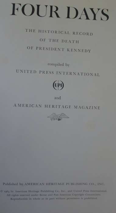 Book - Four Days - J.F.Kennedy - Asassination