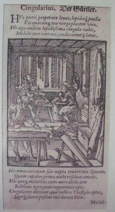 Print - Cingularlius - Woodcut - Antique