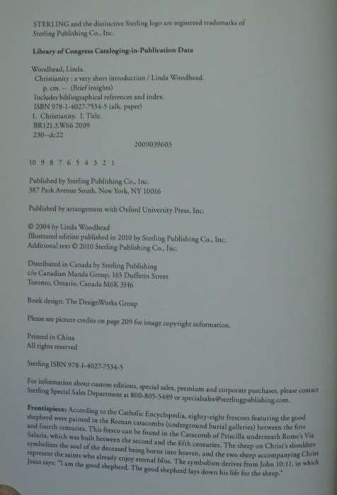 Bible/book - Christianity - Lind Woodhead - 2010