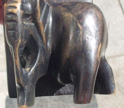 Ebony Wooden Bookstands x 2 -  Handcarved