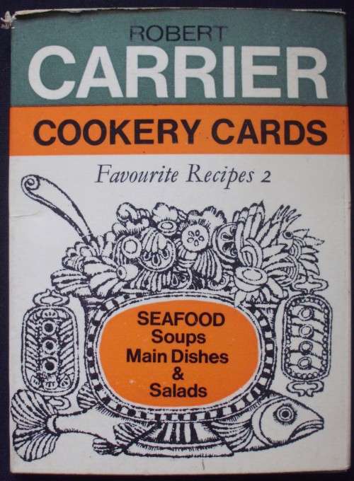 Recipe/Cookery Cards - Robert Carrier - Seafood - 1966