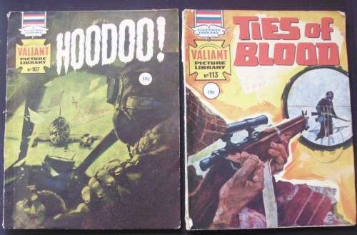Comic Book - Valiant Picture Library - 107 and 113 - Vintage