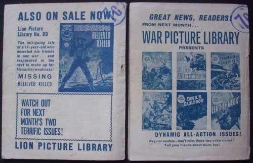 Comic Book - Valiant Picture Library - 107 and 113 - Vintage