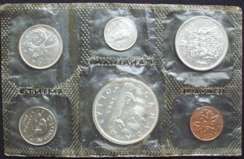 Coin Canada - Proof Set 1965 - 1st Decimal Set - Silver - UNC