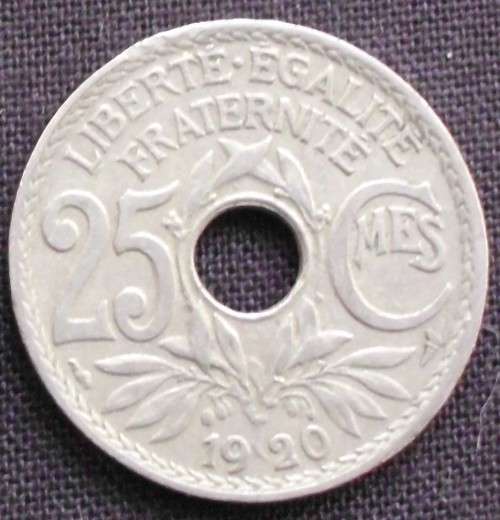 Coin - France - 25 Centimes - 1920