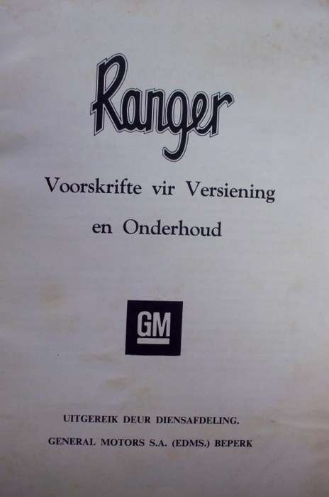 Owners Manual - Ranger - Scarce