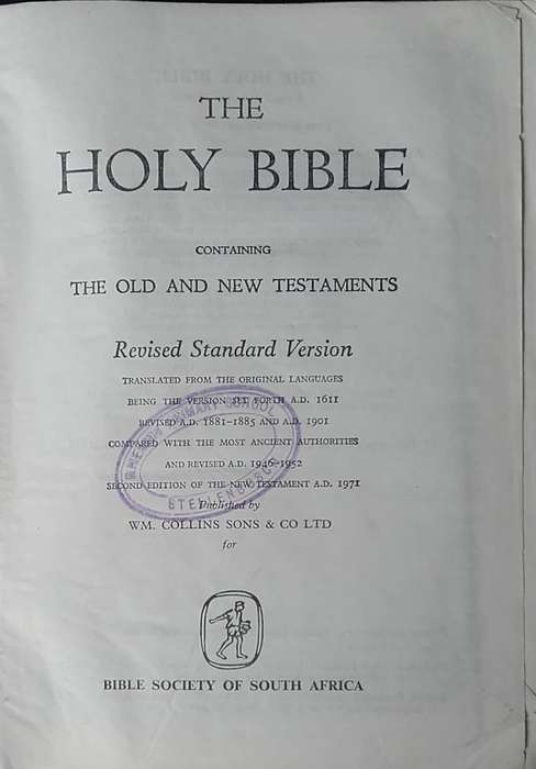 Bible - The Holy Bible - Revised Standard Version - 1979 - KJV