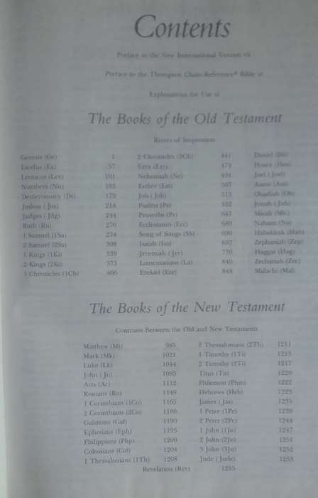 Bible - The Thompson Chain-Reference Bible - NIV - Zondervan - 1983