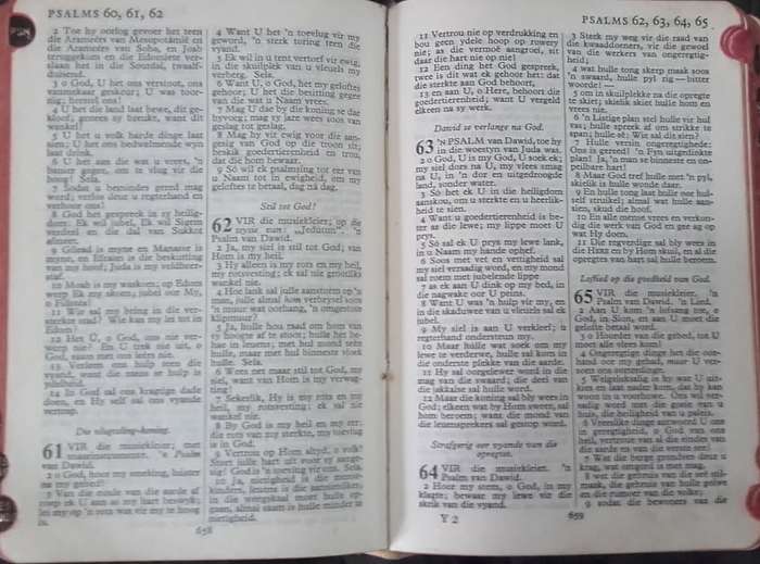 Bible - Die Bybel - Pocket - 1933/1964 - Leather