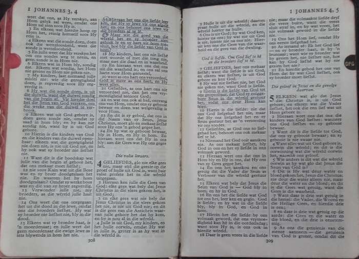 Bible - Die Bybel - Pocket - 1933/1964 - Leather
