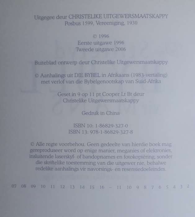 Bible - Die Stiltetyd Bybel Vir Mans - 2006 - A