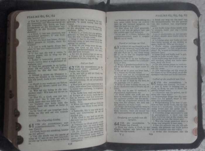 Bible - Die Bybel - 1933-1970 - Pocket - Leather