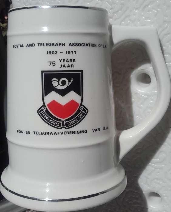 Beermug - Postal + Telecommunication - 1977 - 75 Years